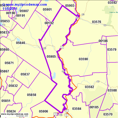 map of 05905