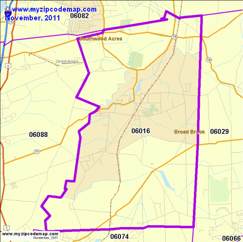 map of 06016