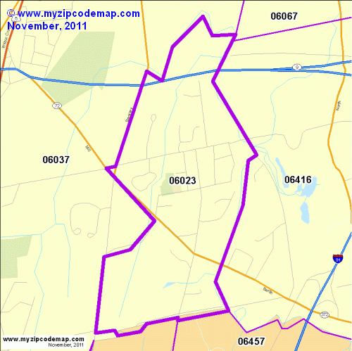 map of 06023