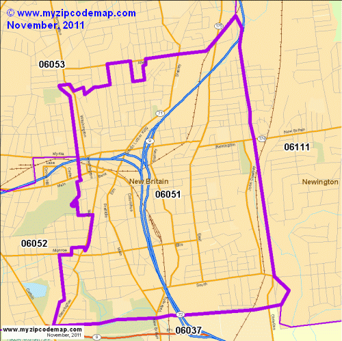 map of 06051