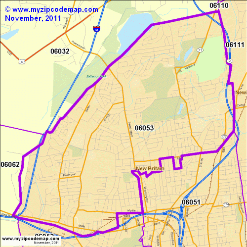 map of 06053