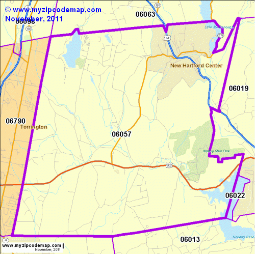 map of 06057