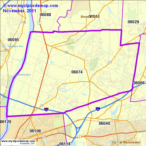 map of 06074