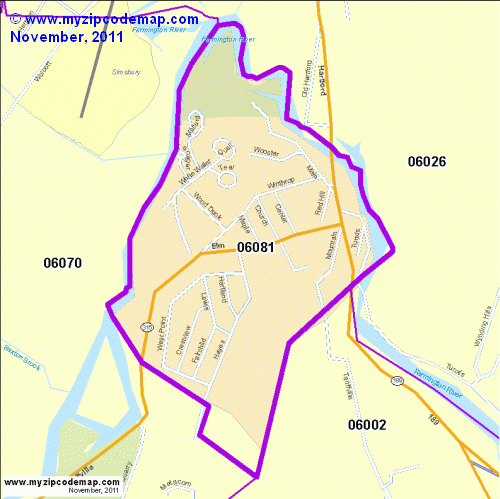 map of 06081