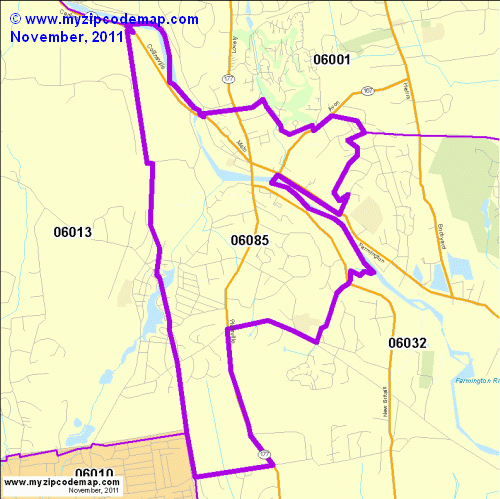 map of 06085