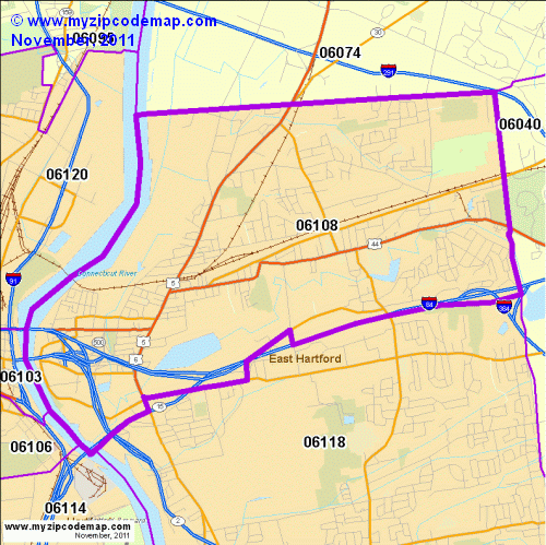 map of 06108