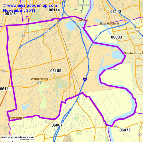map of 06109