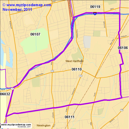 map of 06110