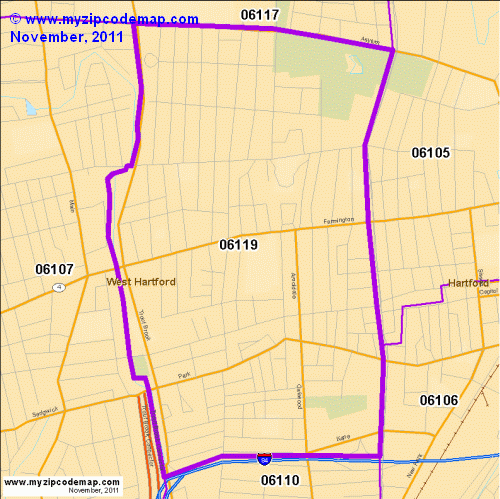 map of 06119