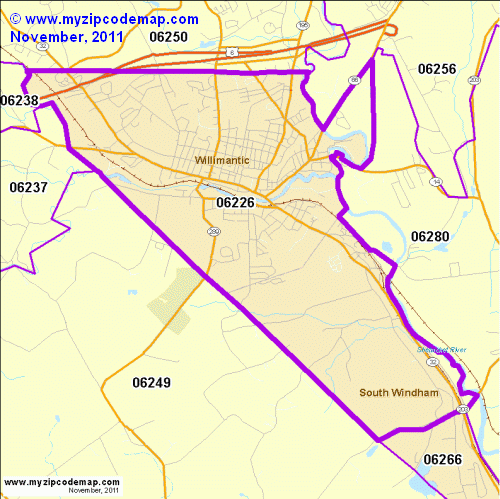 map of 06226