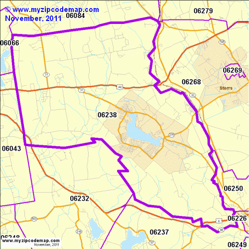 map of 06238