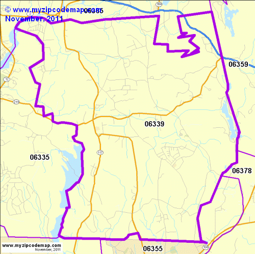 map of 06339