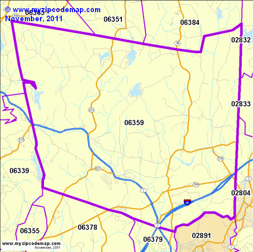 map of 06359