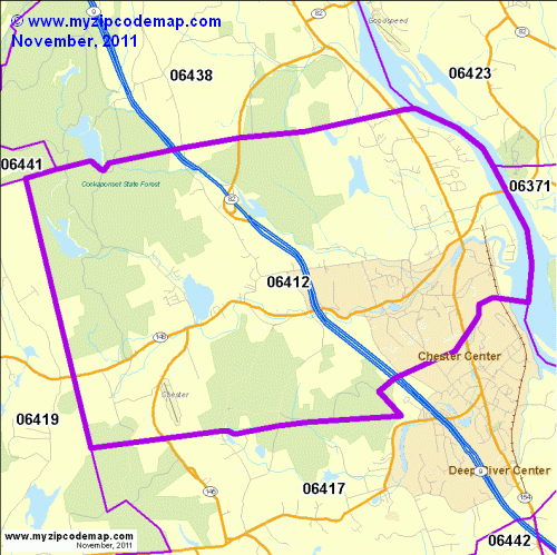 map of 06412