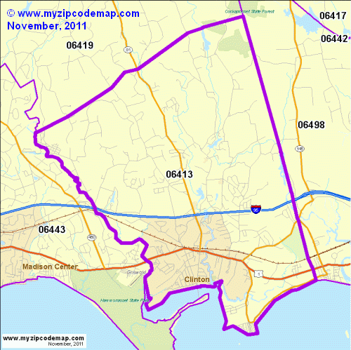 map of 06413