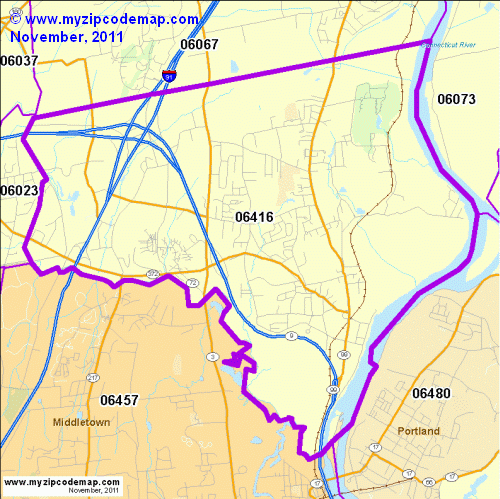 map of 06416