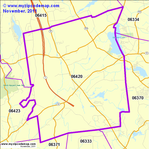map of 06420
