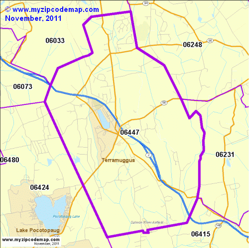 map of 06447