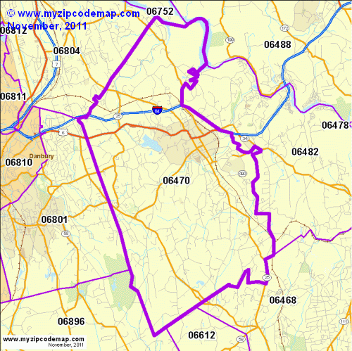 map of 06470