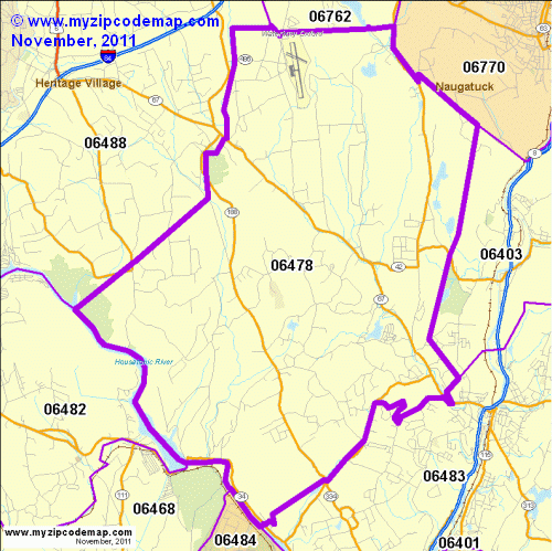 map of 06478