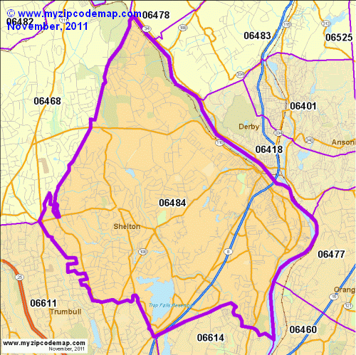 map of 06484