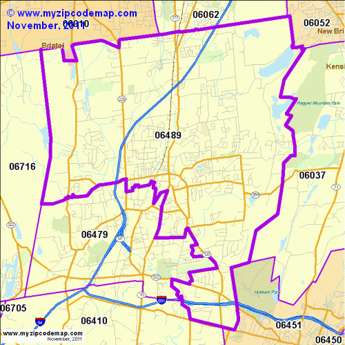 map of 06489