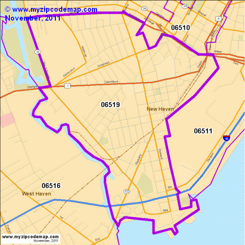 map of 06519