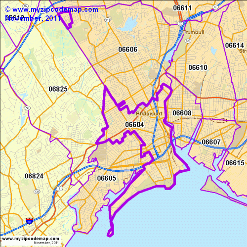 map of 06604