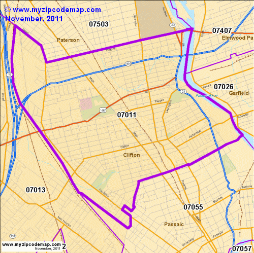 map of 07011