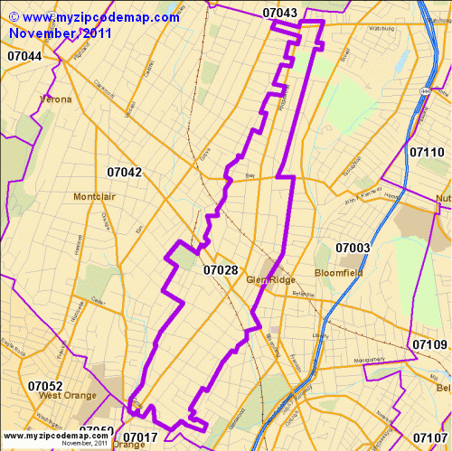 map of 07028