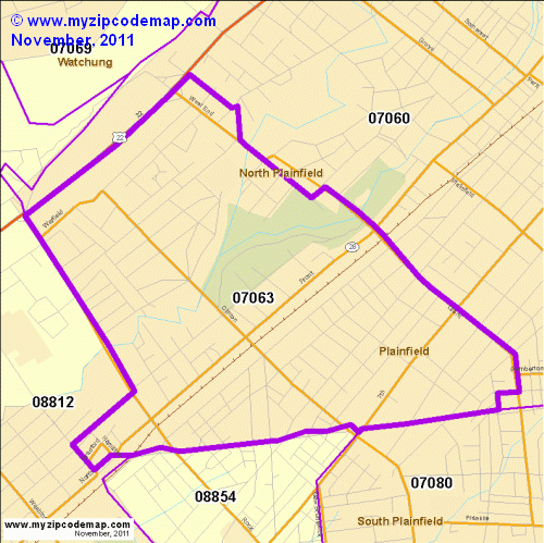 map of 07063