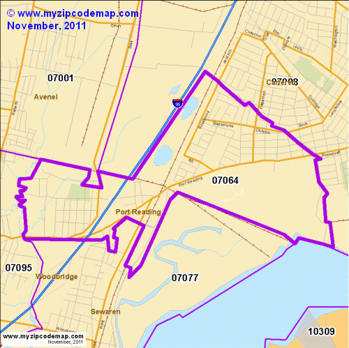 map of 07064