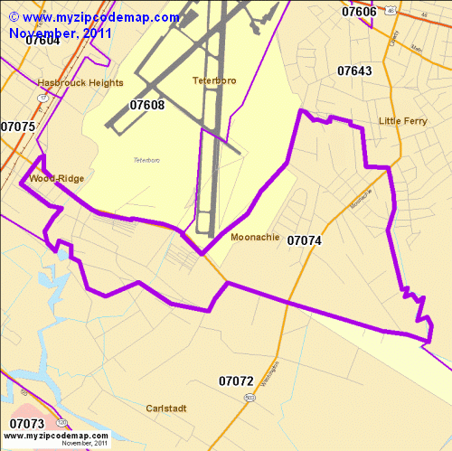 map of 07074