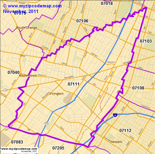 map of 07111