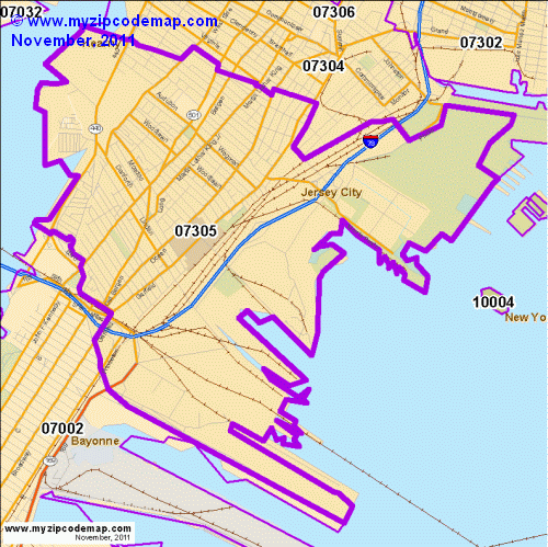 map of 07305