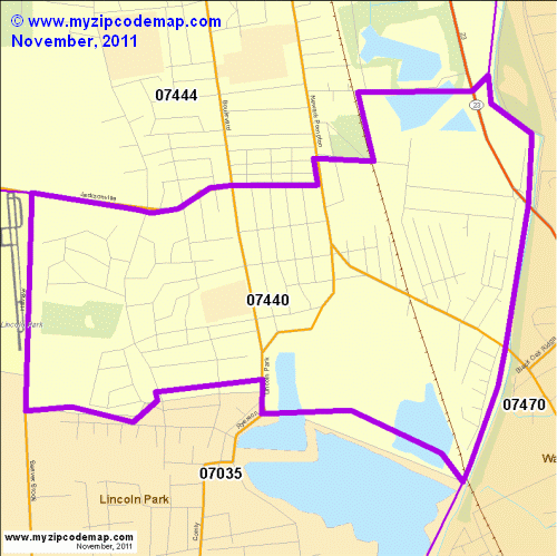 map of 07440