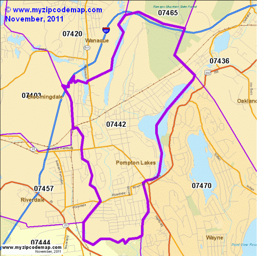 map of 07442