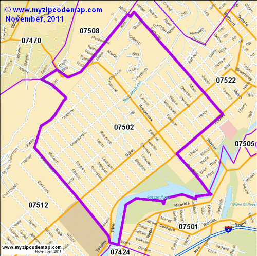 map of 07502