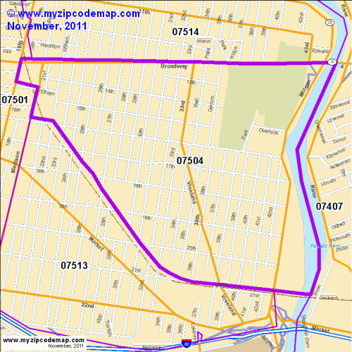 map of 07504