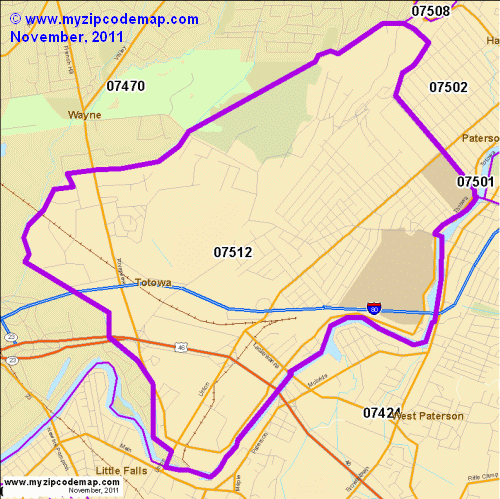 map of 07512