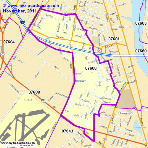 map of 07606