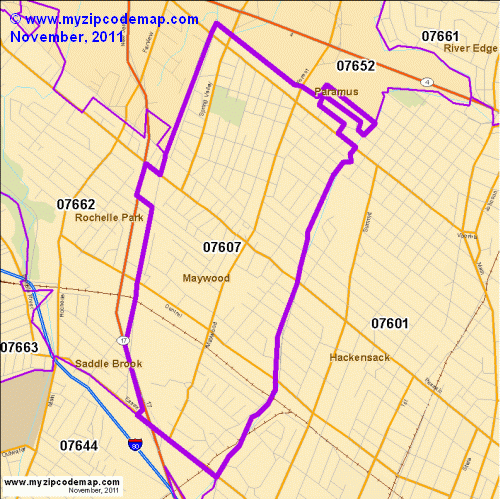 map of 07607