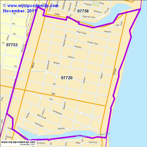 map of 07720