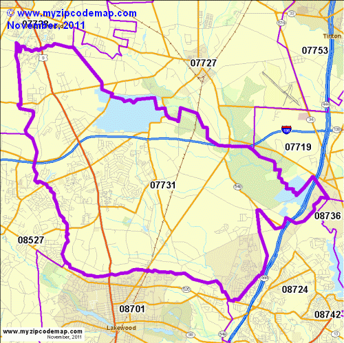 map of 07731