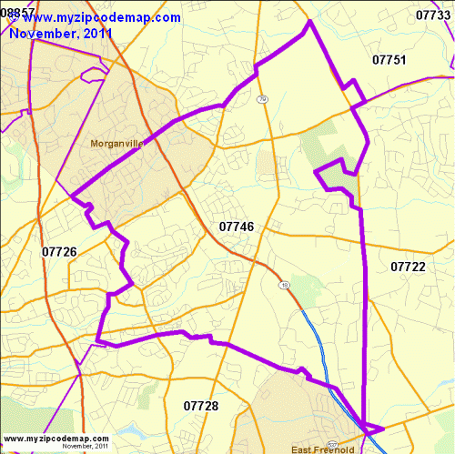 map of 07746