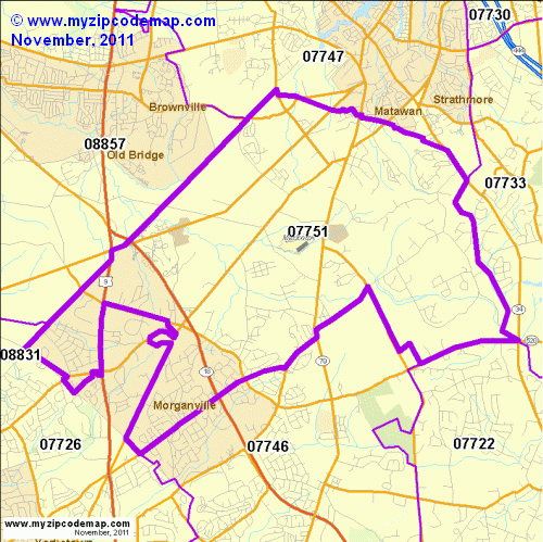 map of 07751