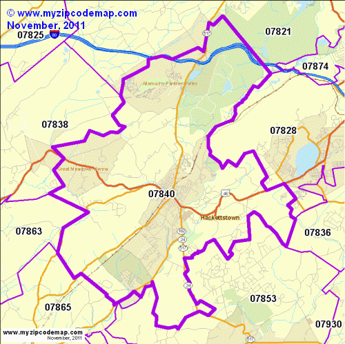 map of 07840