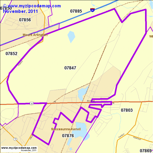 map of 07847