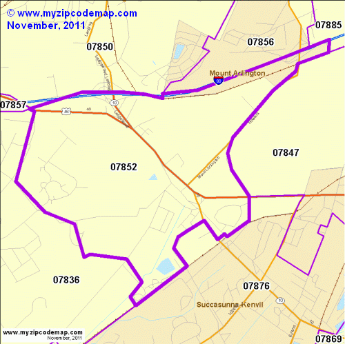 map of 07852
