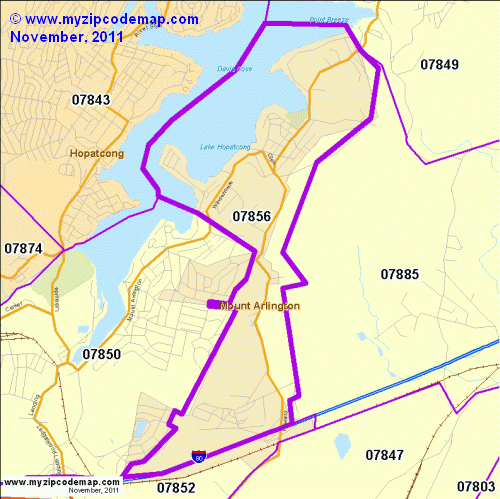 map of 07856